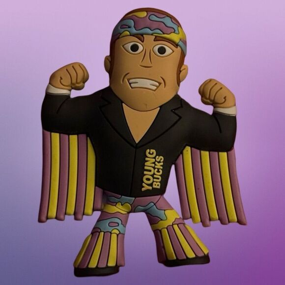 3D Figural Micro Brawlers Pro Wrestling Crate Japan Nick Jackson Young Buck B21 - Picture 3 of 5